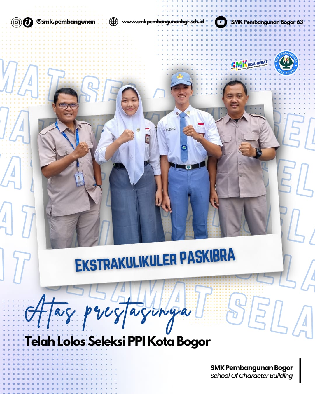 Prestasi Ekstrakulikuler Paskibra SMK Pembangunan Bogor