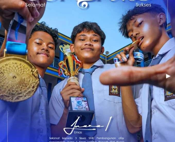Tiga Siswa SMK Pembangunan Bogor Raih Medali Emas di Bogor Championship 2 Tingkat Nasional