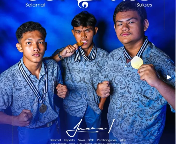 Empat Siswa SMK Pembangunan Bogor Raih Juara di Event Amateur Highschool Kids Persatuan Boxing Bogor