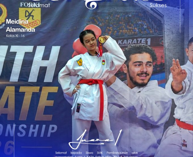 Membanggakan! Dua Siswi SMK Pembangunan Bogor Raih Medali Emas di Youth Karate Championship 2026