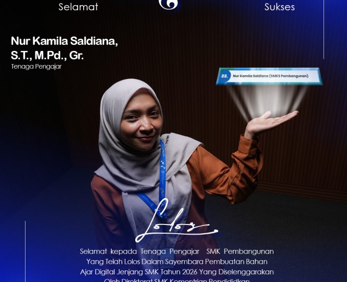 Guru SMK Pembangunan Bogor Lolos Sayembara Bahan Ajar Digital Jenjang SMK Tahun 2026