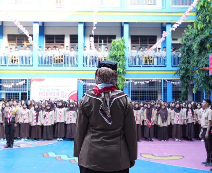 Semarak HUT Pramuka, SMK Pembangunan Bogor Gelar Upacara dan Penampilan Kreatif Pramuka